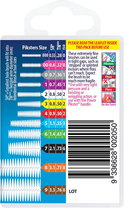 Interdental Brushes, 40 Pk, Size 00, Interdental Tooth Brush for Extremely Tight Gaps, Gum Soft Bristles for Plaque Removal, Safe for Braces