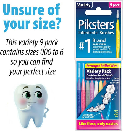 Interdental Brushes, 40 Pk, Size 00, Interdental Tooth Brush for Extremely Tight Gaps, Gum Soft Bristles for Plaque Removal, Safe for Braces